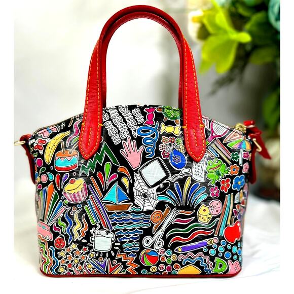 Dooney & Bourke Whimsy Ruby Bitzy Satchel PRISTINE Condition - Picture 6 of 16